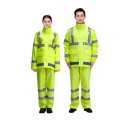 Custom Logo High Visibility Safety Reflective Raincoat
